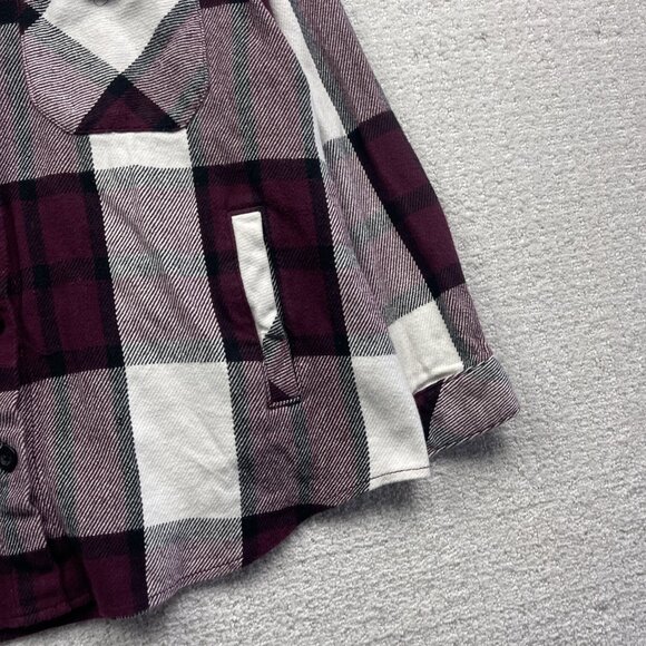 BC Clothing Co Heavy Overshirt Plaid Burgundy Men Sz 2XL Camp Lumberjack - Picture 3 of 11